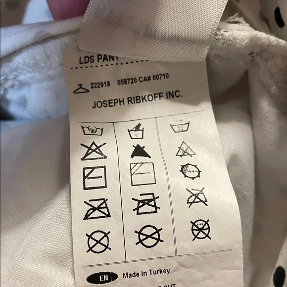 Joseph Ribkoff White and Black Polka Dot Jeans - Picture 6 of 7